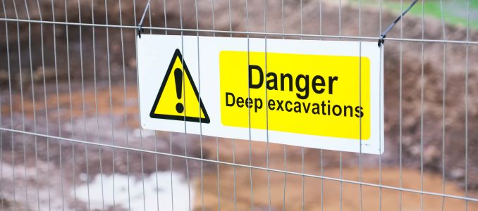 Danger Sign For Mine Safety