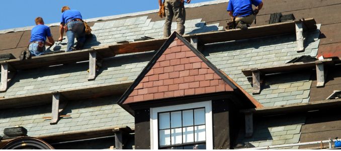 Roofers without harnesses