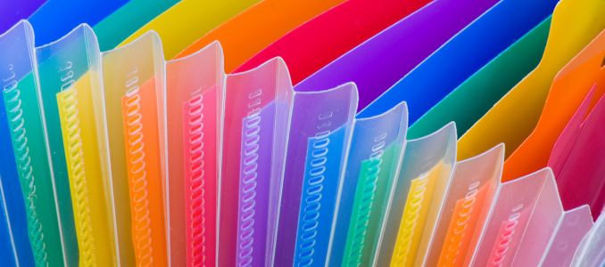Colored Accordion Files