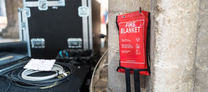 Packaged Fire Blanket