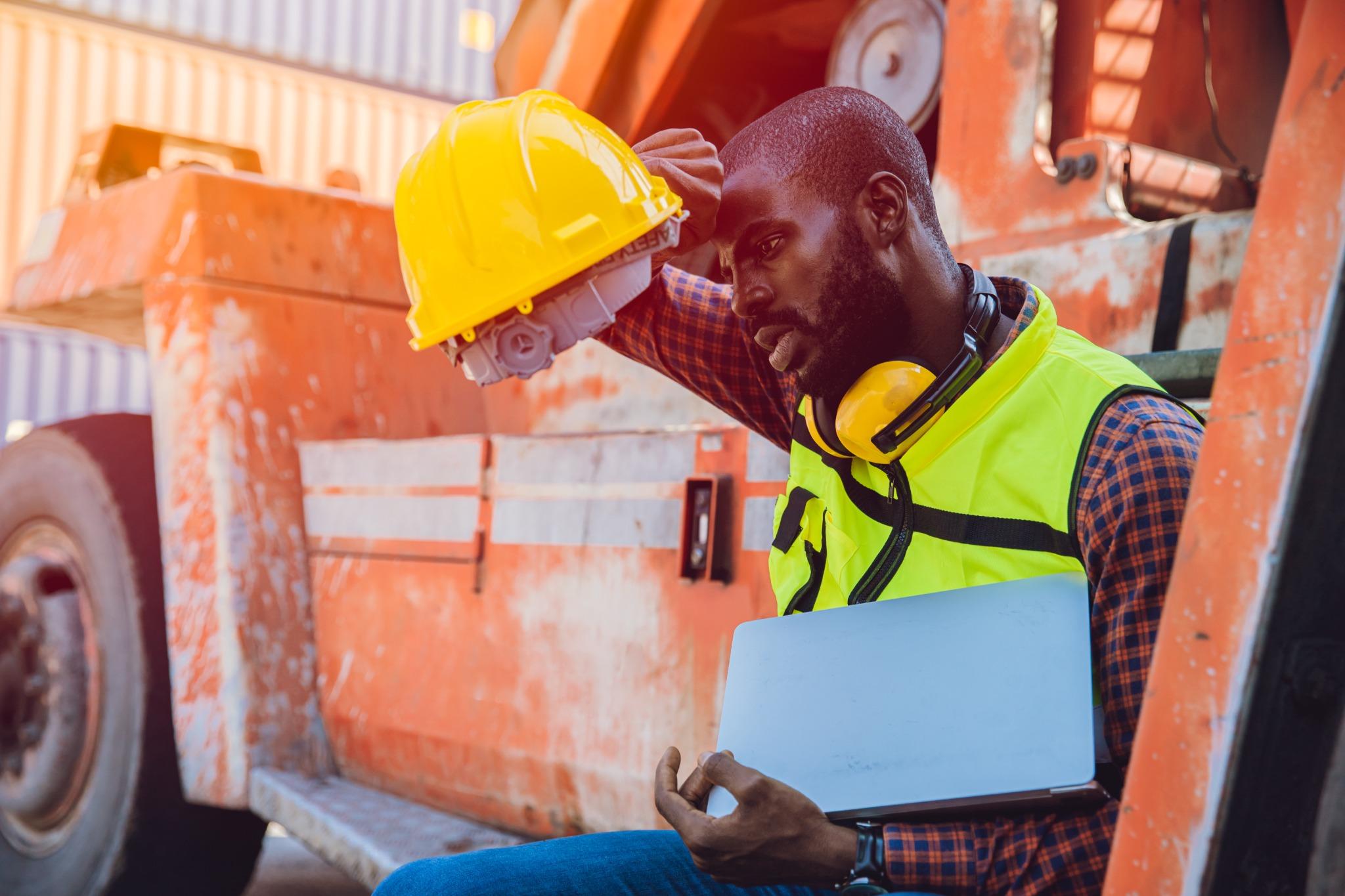 Worker Suffering Heat Stress