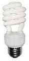 Open compact fluorescent light bulb