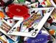chips and cards used in a casino