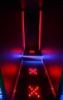 The Lightstep technology marks safe escape routes in green. Unsafe routes are crossed out with a red X.