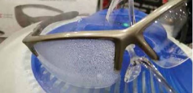 The most notable progressions of anti-fog coatings are those that are bonded to the lens for long-lasting properties. (MCR image)