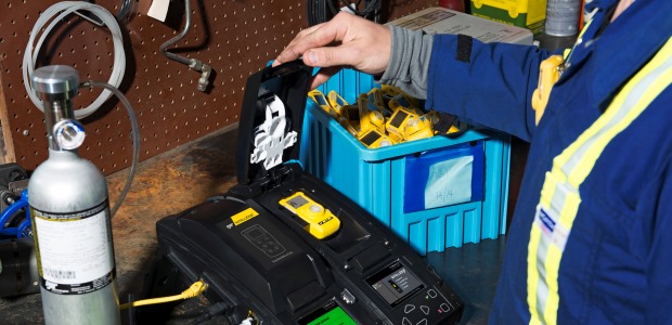 Today, a fleet of gas detectors can be managed more efficiently via an instrument management system, which may calibrate, charge, generate compliance reports, and more, automating the safety task and eliminating time-consuming, tedious paperwork for the busy safety engineer. (Honeywell Industrial Safety photo)