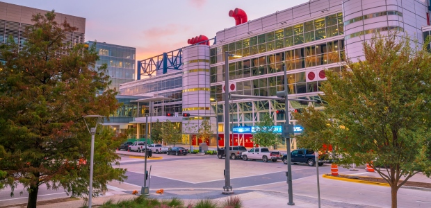 The George R. Brown Convention Center opened in downtown Houston in 1987. It boasts 1.8 million square feet of space, with more than 500,000 square feet dedicated to its exhibit halls.