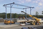 Each monorail uses dual track, allowing two workers to pass each other safely without disconnecting the lanyard from their harnesses. (Gorbel Inc. photo)