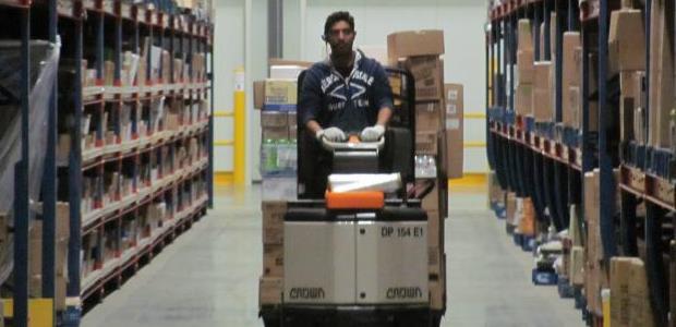 The NIOSH booklet illustrates several pieces of equipment to help workers in grocery warehouses and similar facilities avoid lifting and awkward motion injuries.