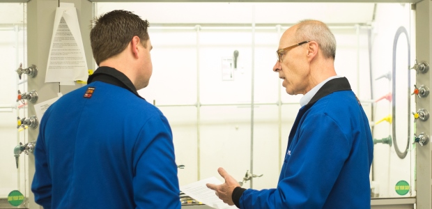 A culture of awareness as well as the proper work practices and procedures are essential components in preventing accidents, but they can only go so far to protect lab workers from hazards. (Workrite Uniform Company photo)