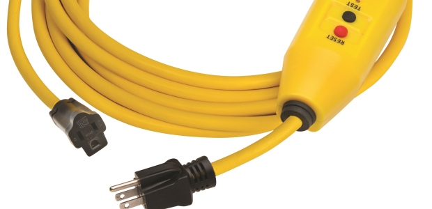 In general, extension cords should not exceed 100 feet in length. If the job requires more than a 100-foot distance, a temporary power distribution box is required. (Tower Manufacturing Corporation photo)