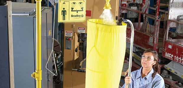 Weekly Testing Ensures Eyewash/ Safety Shower Protection and ANSI Compliance